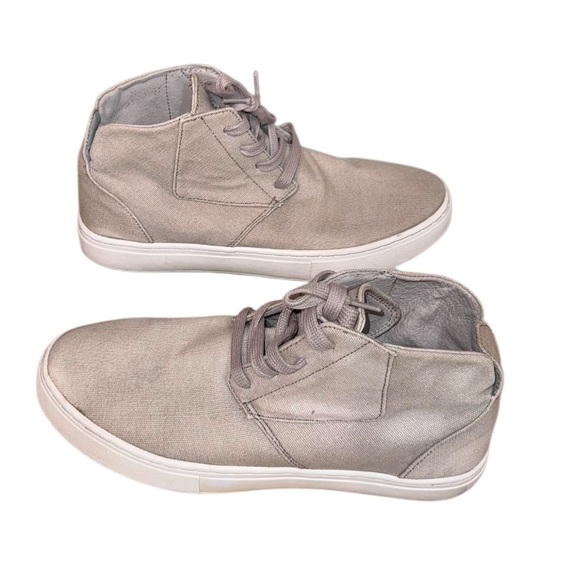 RADII GRAY canvas chukka sneakers men’s high top boots shoes size 9 - Picture 13 of 13